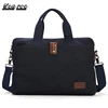 Factory Cheap Lenovo Laptop Bags Blue Canvas Leather Business Simple Carry Bag