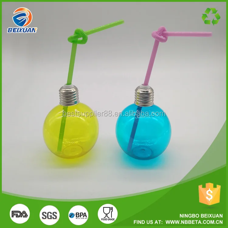 2018 Hot Wholesale 250 Ml Ball Shaped Water Bottles,Plastic Pet Bulb
