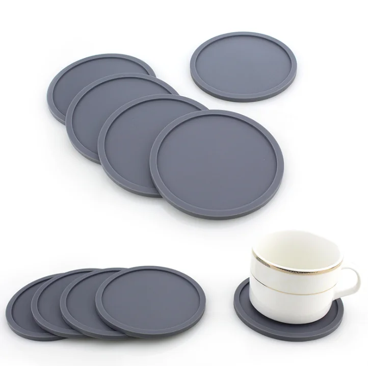 Custom Round Silicone Coaster Creative Soft Rubber Cup Mat Buy