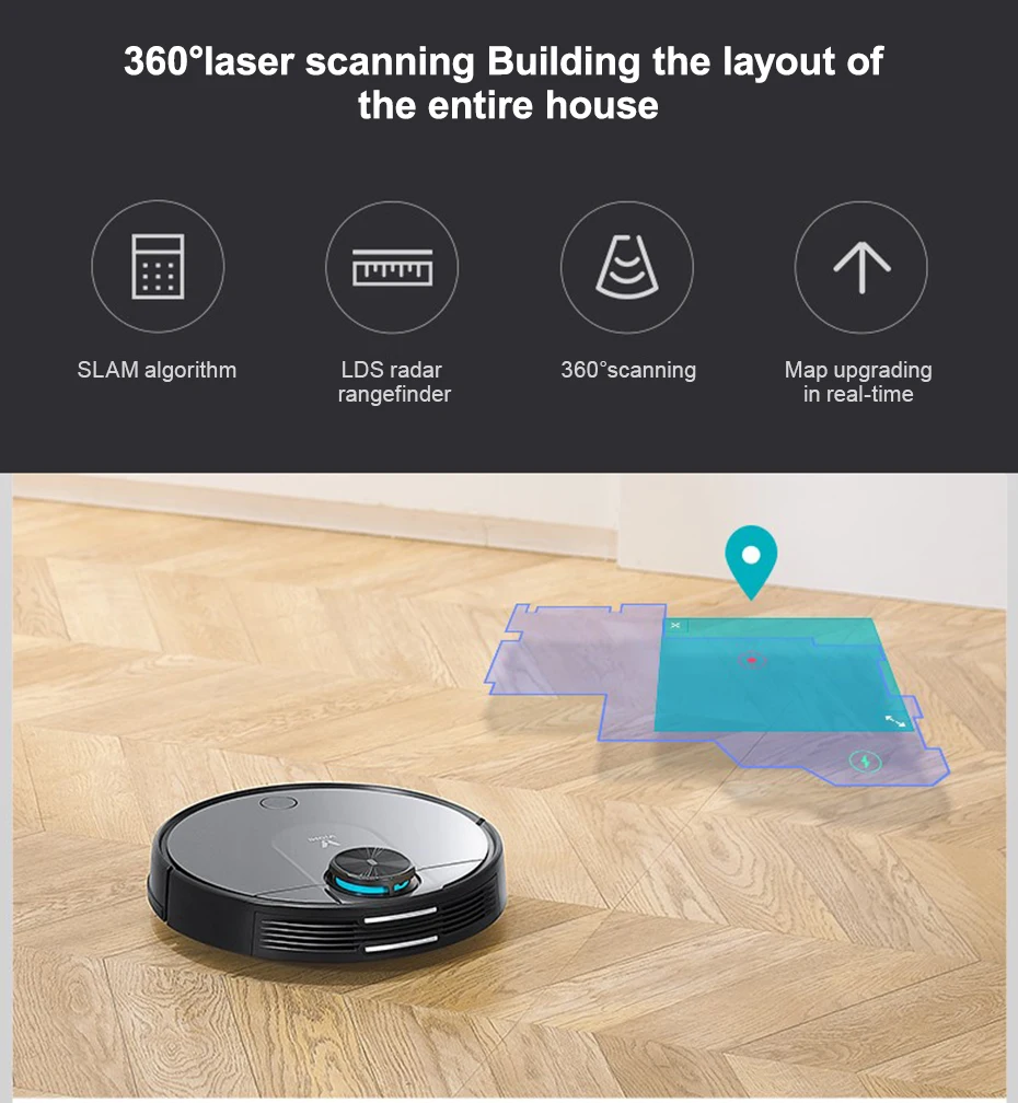 Xiaomi Pro Viomi V2 Aspirateur Intelligent Mi Robot 560ml Xiaomi Pro Viomi V2 Aspirateur Intelligent Mi Robot 560ml