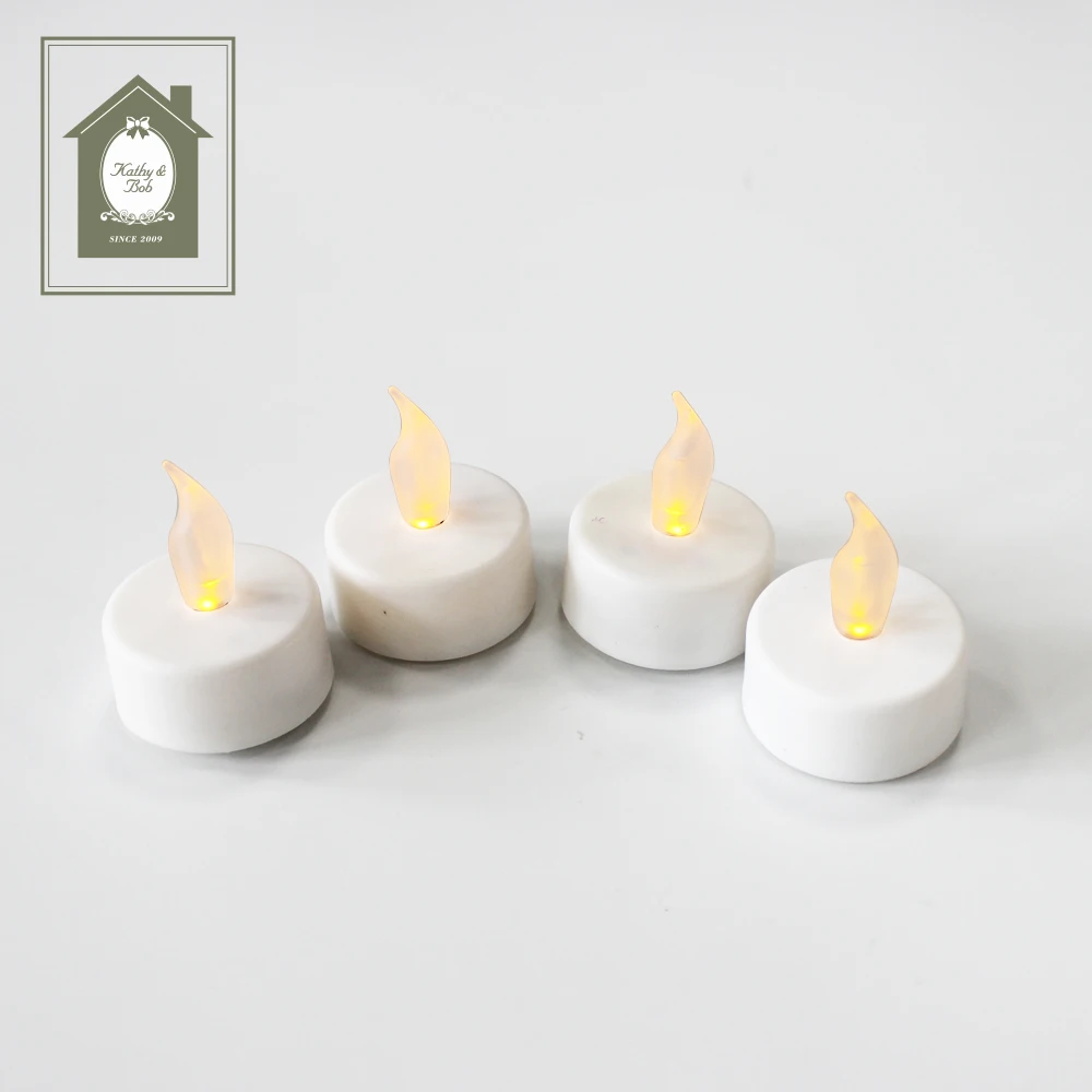 4PCS High quality cheapest Mini Electric LED Tealight Candles with Timer LED Tea Light Candles Hot sale Non-rechargeable Battery