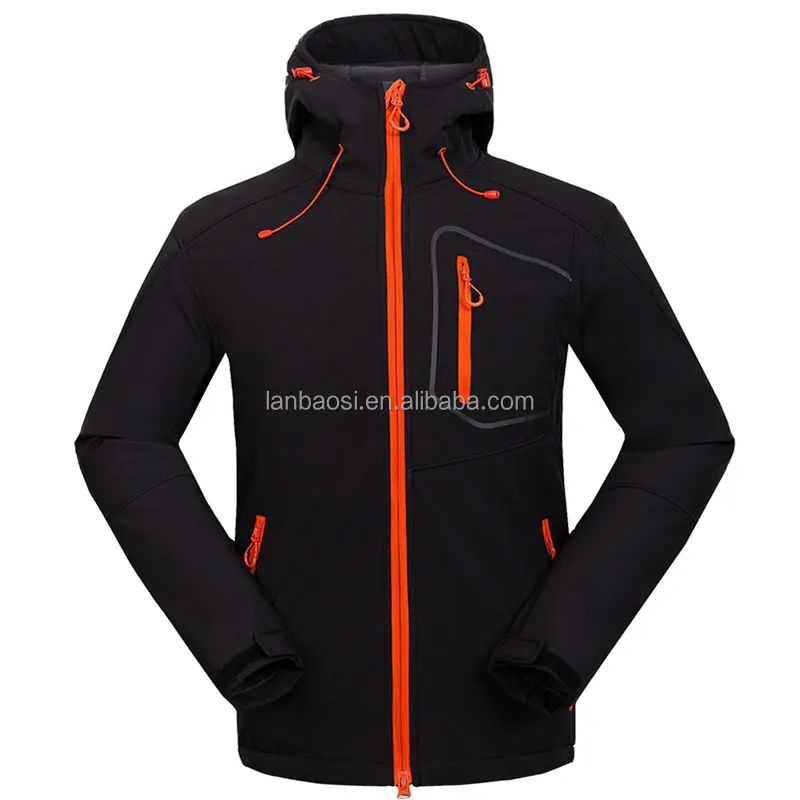 

Wholesale Outdoor Jacket Men's Waterproof Windproof Softshell Hooded Jacket Men, Blue;black;grey