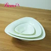 2019 New design creative customized ceramic triangle bowl, ceramic mini bowl for hotel restaurant