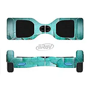 The Peeling Teal Paint Full-Body Wrap Skin Kit for the iiRov HoverBoards and other Scooter (HOVERBOARD NOT INCLUDED)