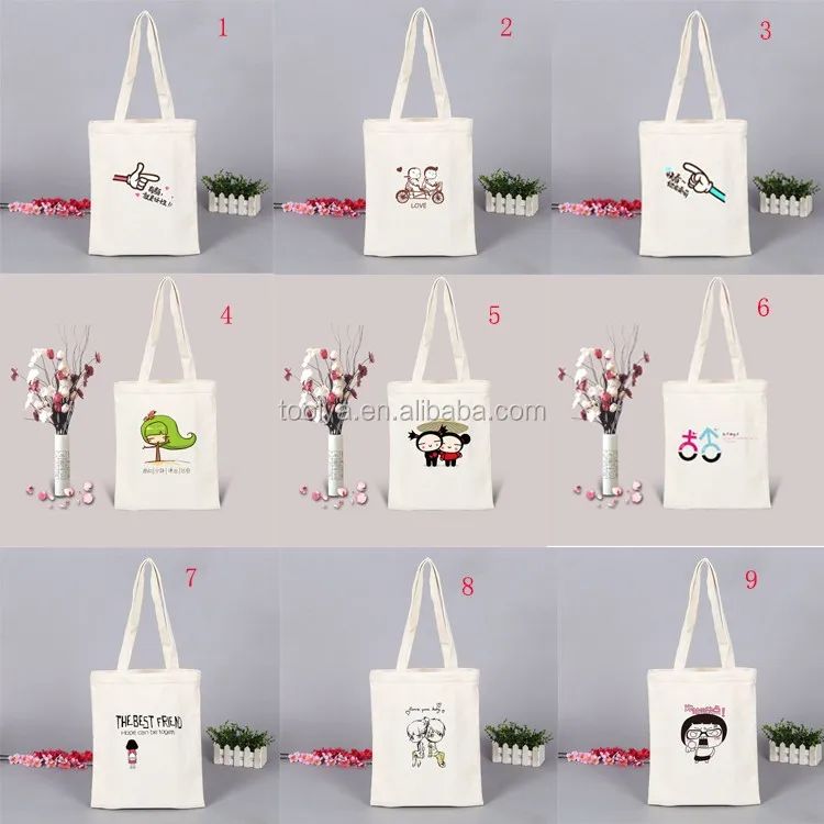 2017 High Quality Printed Canvas Tote Shipping Bag Wholesale Can Custom