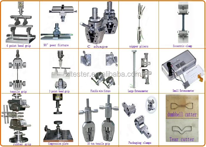 Used Universal Testing Machine with 2 Years Warranty 390mm Testing Width and 800mm-1200mm Tensile Stroke