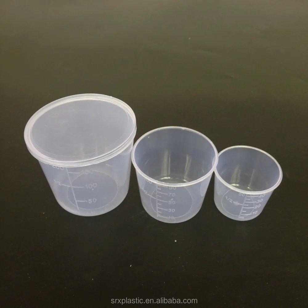 
15/30/50/100/250/500/1000ml measuring cup graduated plastic beaker/custom measuring cups plastic China supplier 