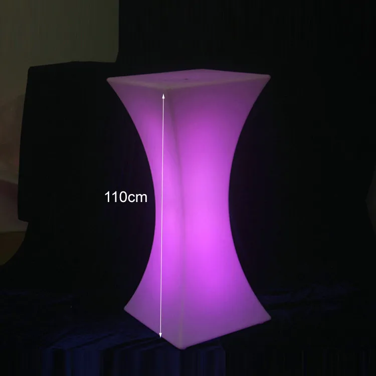 16 color change battery operated illuminated furniture led bar party event wedding catering tea coffee cocktail table