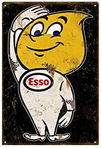 Male ESSO Motor Oil Reproduction Sign