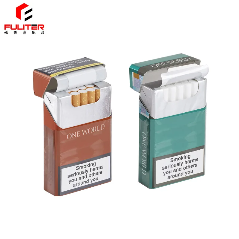 Wholesale custom empty cigarette pack box