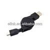usb one way retractable usb cable with micro interface