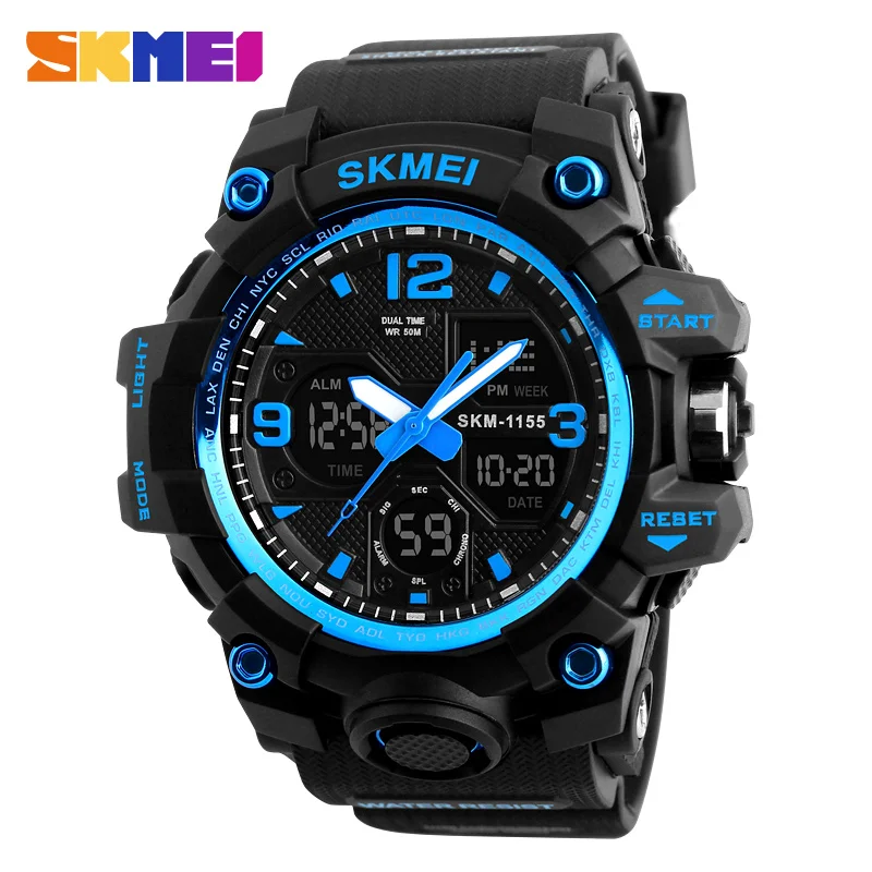 

Online Factory Price Skmei Watches Wholesales Multifunctional Waterproof Digital Analog Sports Wrist Watches