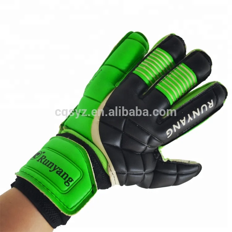 

Football sporting used custom goalkeeper gloves item 808, Green