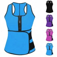 

Plus Size Neoprene Sweat Sauna Hot Body Shapers Vest Waist Trainer Slimming Vest Shapewear Adjustable Sweat Belt Corset