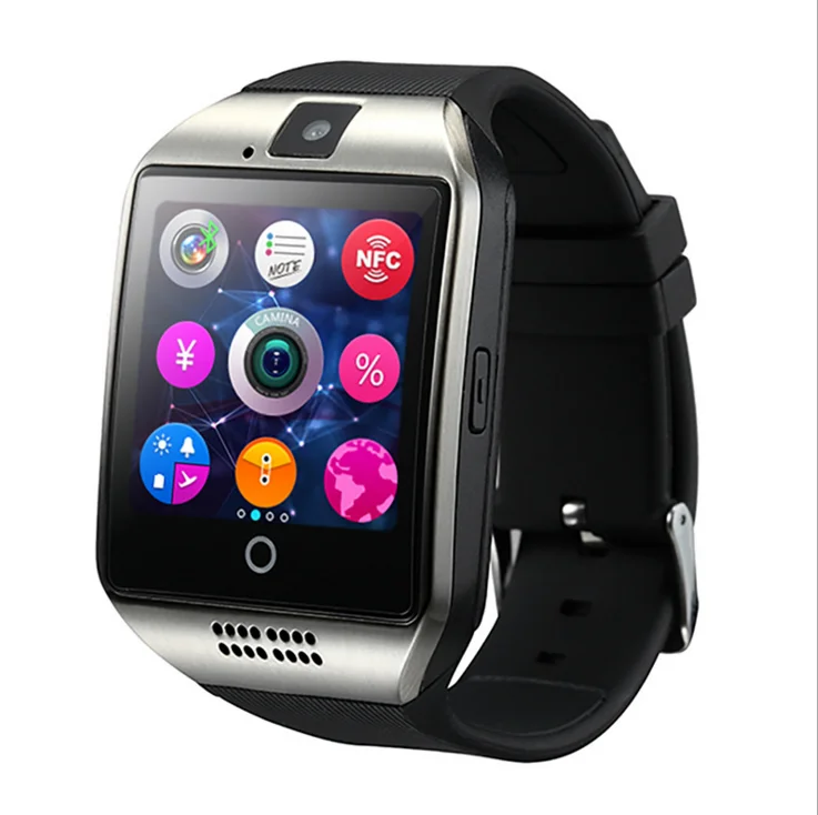 Hot Big Screen SIM Card Q18 Smart Watch GSM  Mobile Phone Smart Watch Phone Support Memory card With Camera