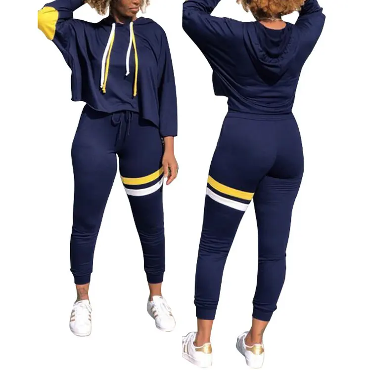 

81106-MX54 fashionable two pieces sportswear jumpsuit girls hooded