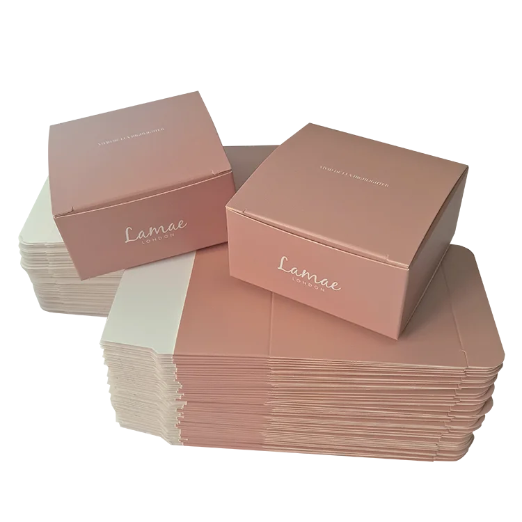 2017 Hot Style Rose Gold Brown Recycled Cardboard Gift Boxes With Good