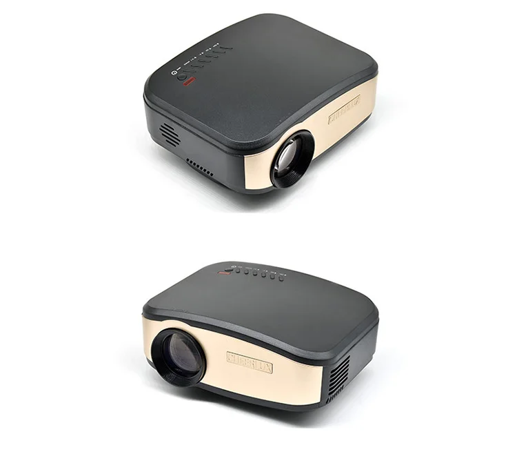 

C6 wireless mini led projector for home theater 1200:1 3D supported, White/black
