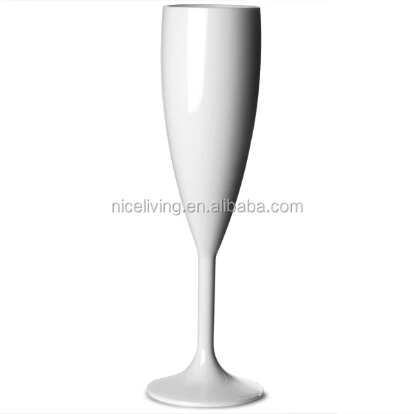 

Polycarbonate Champagne Flute White 7oz / 200ml