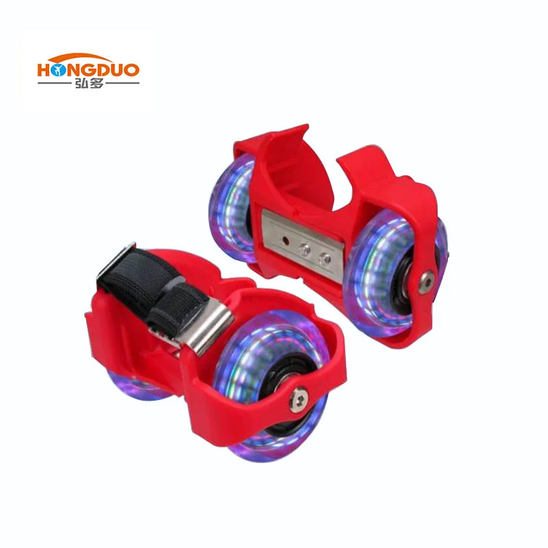 
Adjustable street glider wheel heel flashing roller for kids shoes 