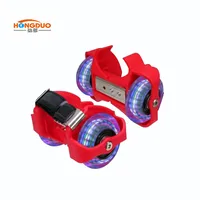 

Adjustable street glider wheel heel flashing roller for kids shoes