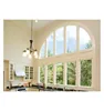 European Style Aluminum Alloy Curved Window Double Tempered Glazing Curved Windows For Rsidential Area