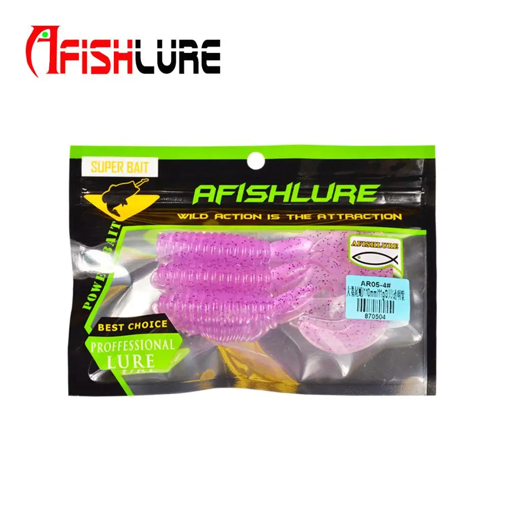 

Stock Soft Plastic Fishing Lures 11g 110mm 3pcs/bag Bass Perch Pike Pesca, Various color