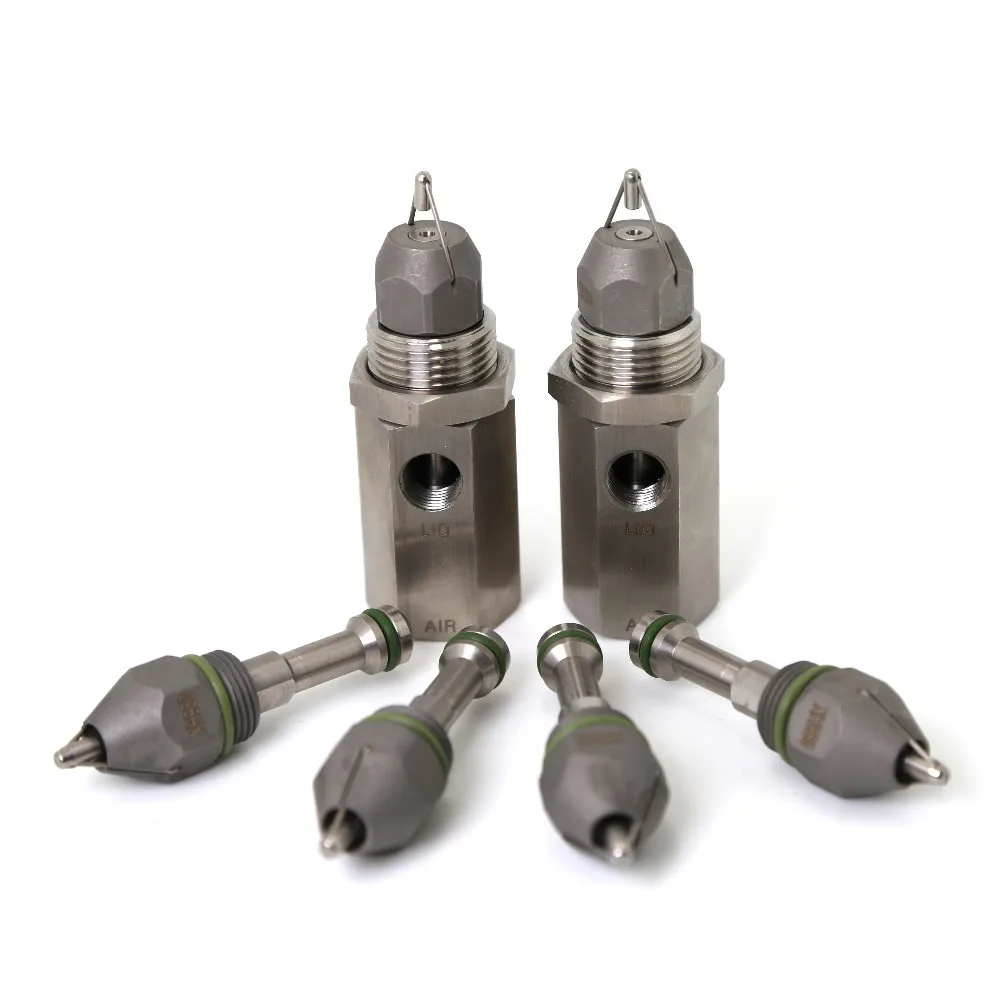 30 60 80 Degrees Ultrasonic Air Atomizing Spray Nozzle For Dust Control