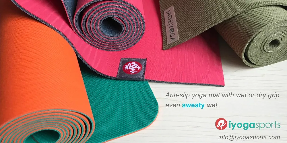 5mm Thick Non Slip Super Grip Jade Yoga Mat Style Custom Jade Green