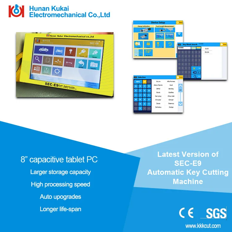 sec e9 key cutting machine
