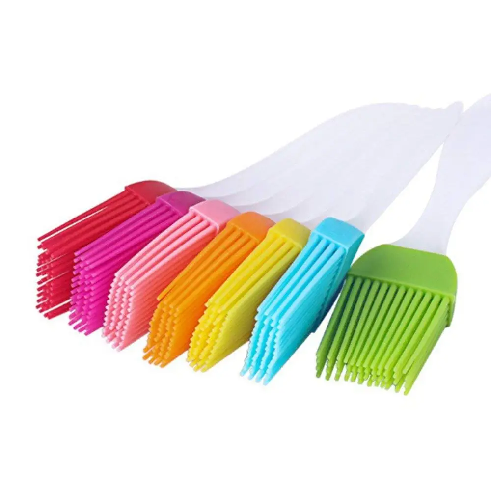 Random Color,17cm Essential Bakeware Equipment WeiMay 7pcs Professional Kitchen Silicone Pastry Oil Butter Basting Brushes Cooking Tool for Barbecue//Cooking//Baking