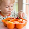 BPA free 7 Grids Silicone Ice Cube Tray Baby Complementary Food Storage Containers Egg Bites Mold