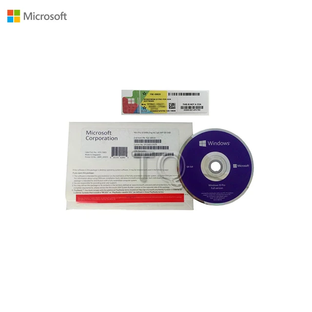 

wholesale windows 10 pro original OEM Full package English version DHL free shipping