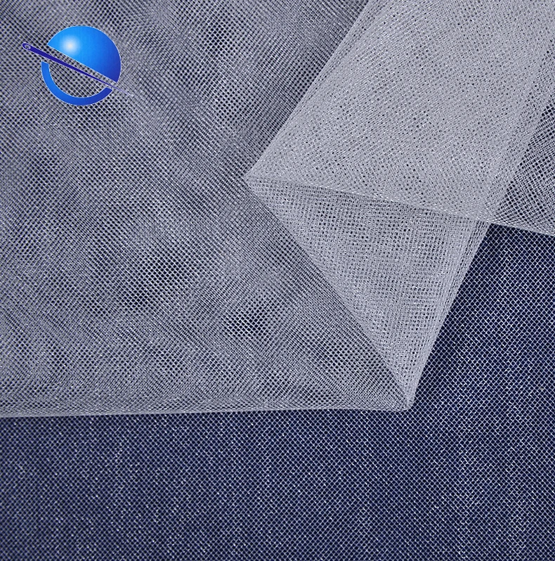 100% nylon mesh glitter wedding net fabricfabric for wedding dresses