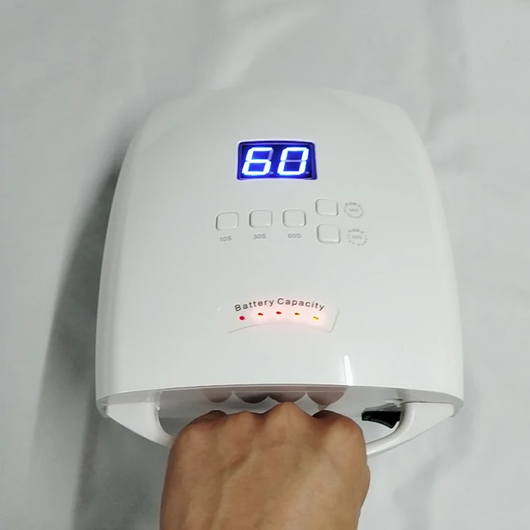 
54W High Power Two Hands cordless rechargeable UV led gel nail lamps 