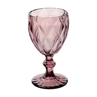 

Thick wall colored crystal wine glass goblet