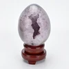 Wholesale Stone Carving Crystal Eggs Natural Agate Geode Healing Crystal Dragon Eggs For Sale