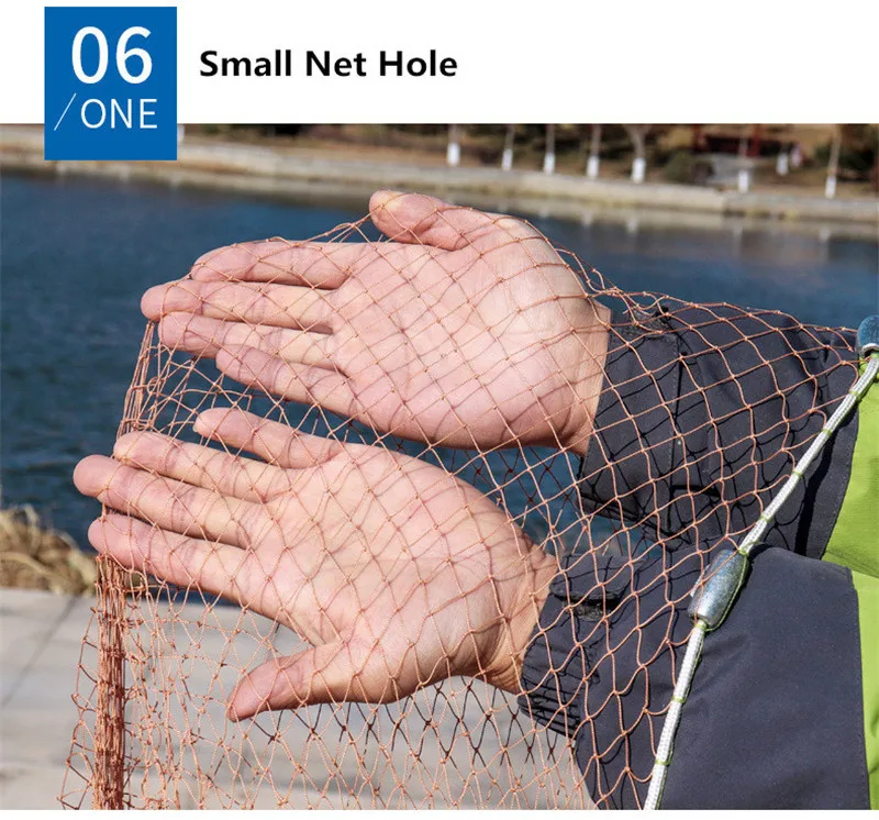 6FT Cast Net American Fishing Net Nylon Lead Sinker Fishing Net