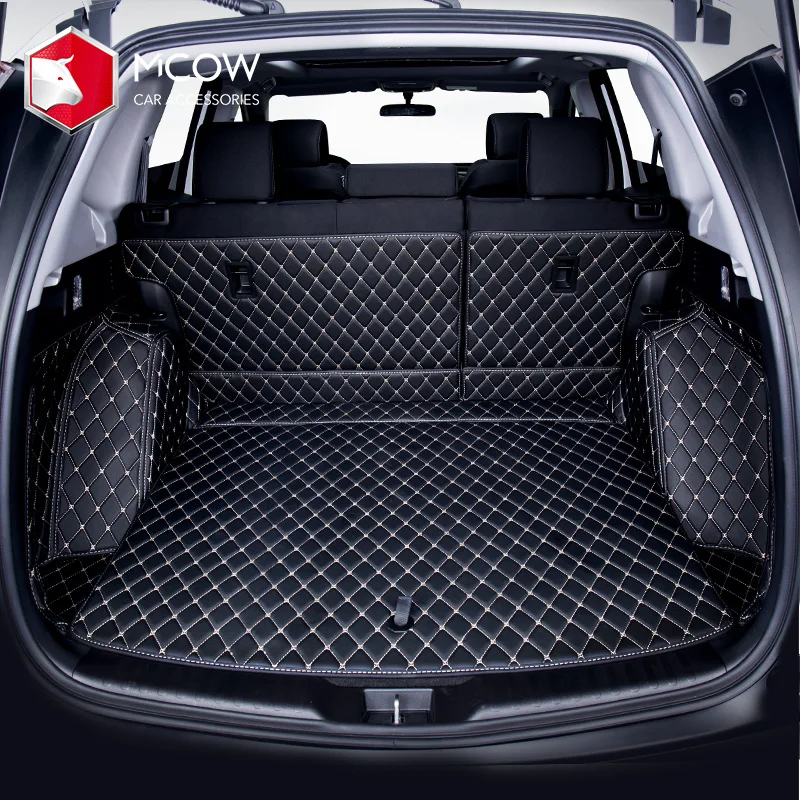 
All Weather Customized Universal Leather 3D 5D Car Trunk Mats 