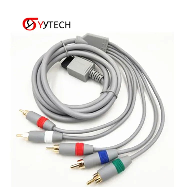 

SYYTECH WII Component Line Gold-plated Head Chromatic Aberration Line For Nintendo Switch, Black