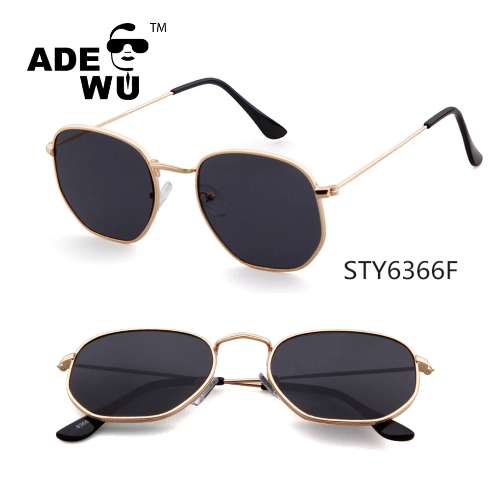 

ADE WU hot sell metal irregularity frame glasses custom sunglasses 2017, As shown in figure