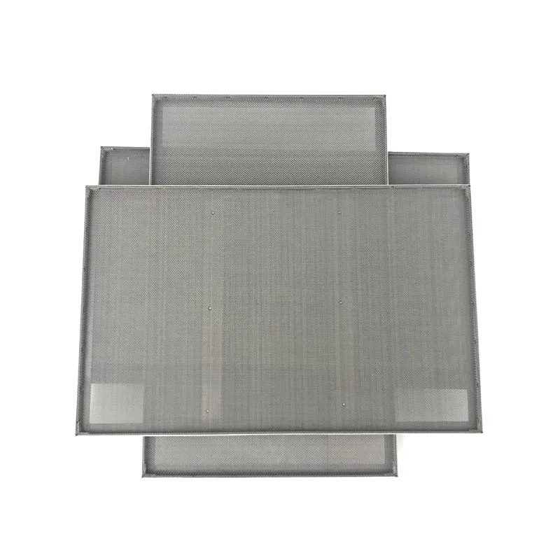 Small Cookie Stainless Steel Mesh Perforated Baking Sheet Tray Pans ...