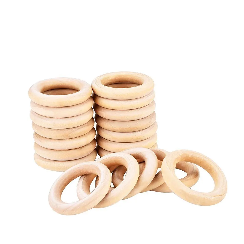 large wooden craft rings