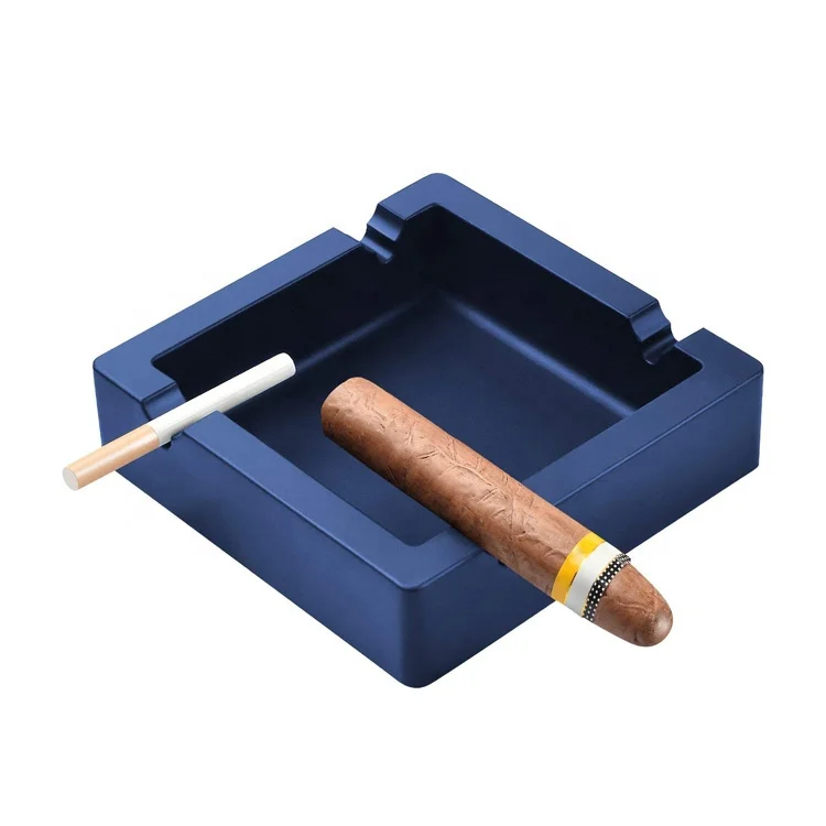 

Unbreakable Large Size Square Silicone Ashtray Cigars Ashtray for Outside/Indoor Ashtray Home Decoration, Black;dark blue;coffee