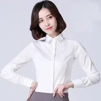 

Custom women long sleeve business office work formal tuxedo shirts for ladies