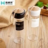new water glass bottle With rope High borosilicate glass water bottle Wooden cap Customizable logo