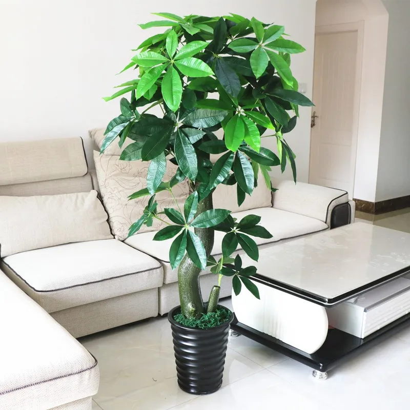 Real Touch Gluing Process Tall Emanemtree Tropical Ornamental Plants