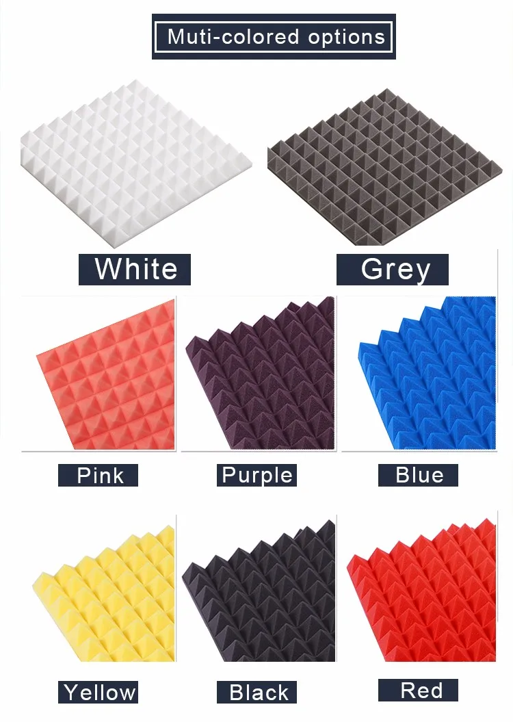Pyramid Shape Soundproof Foam Wholesale Ktv Wall Sound Proof Acoustic