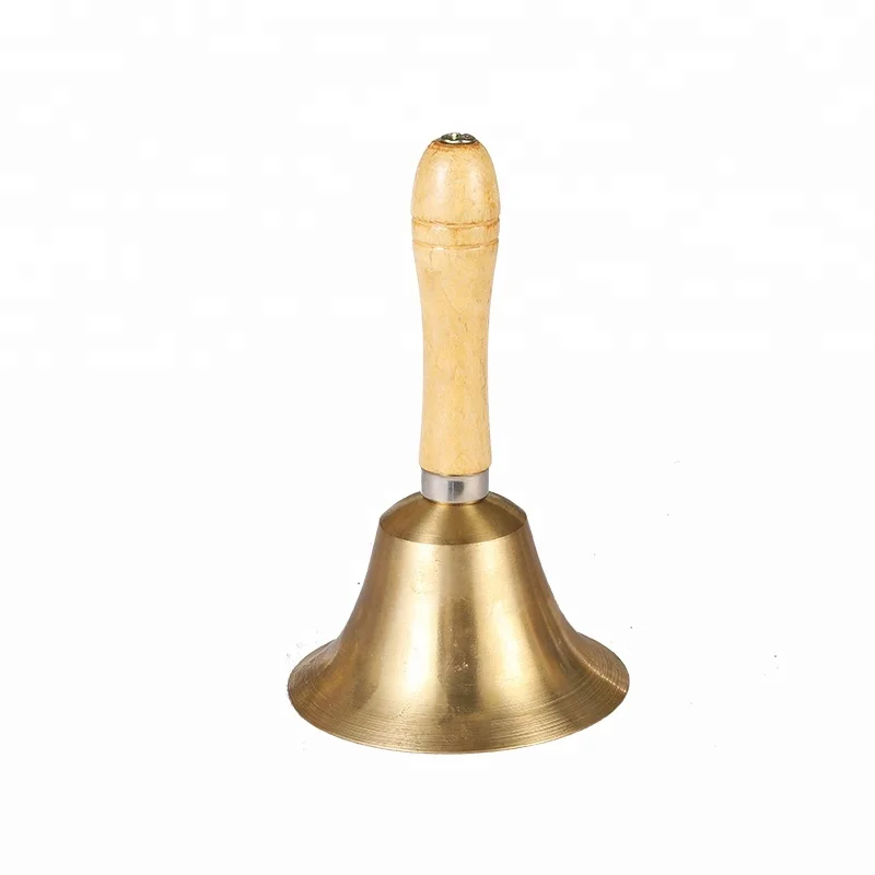
Brass School Bell Hand Metal Hotel School Bell Cow Bell 