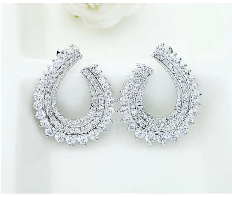 Luoteemi Design Jewelry Women's Cheap Shining Fashion Rose Gold Micro